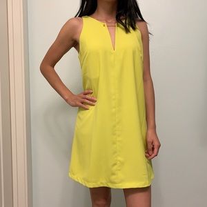 NWOT Chartreuse Shift Dress